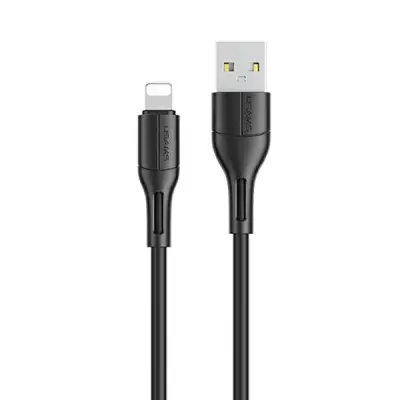 USAMS U68 KABEL ZA LIGHTNING 2A FAST CHARGE 1M ČRN OVITEK ZA IPHONE