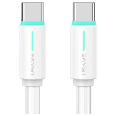 USAMS USB-C/USB-C KABEL 1M 60W ZA TELEFONE, PRENOSNIK BELA YU SERIJA SJ734