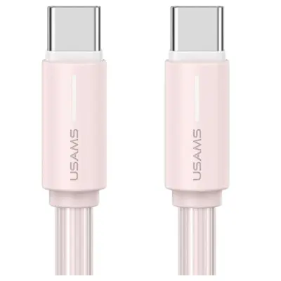 USAMS USB-C/USB-C KABEL 1M YU SERIJA 60W ZA TELEFONE ROZA