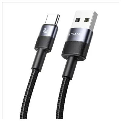 USAMS KABEL USB-A NA USB-C 3A 1.2M ALUMINIJASTI ZA OVITEK ZA TELEFON