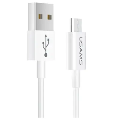 USAMS MICRO USB KABEL 2A FAST CHARGE 1M BEL ZA TELEFONE IN PAMETNE TELEFONE