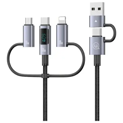 USAMS 6V1 HITRI POLNILNI KABEL 60W 1.2M ZA TELEFONE IN TABLICE ALUMINIJAS