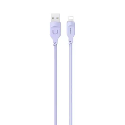 USAMS LIGHTNING KABEL ZA IPHONE 2.4A 1.2M HITRO POLNJENJE VIJOLIČEN