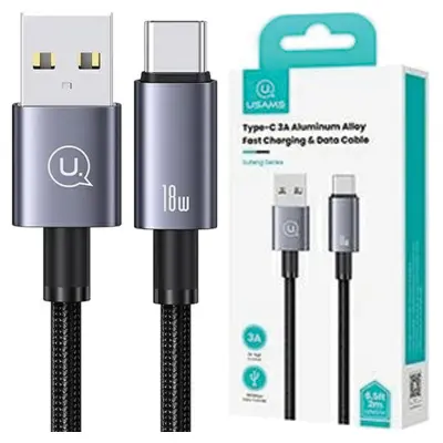 USAMS KABEL USB NA USB-C 3A 0,25 M HITRO POLNJENJE JEKLO SJ680
