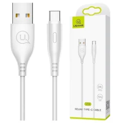 USAMS KABEL U18 USB-C 2A FAST CHARGE 1M BEL/BEL ZA TELEFON