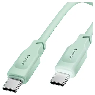 USAMS USB-C NA USB-C KABEL 100W 1,2M ZA POLNJENJE IN SIGNALNO ZELEN
