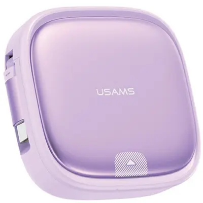 USAMS 3V1 ZVILNI KABEL S ŠKATLO MICROUSB/USB-C/DO LIGHTNING 60W VIJOLIČEN