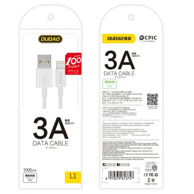 Kabel za iPhone USB - Lightning 3A 1m bel