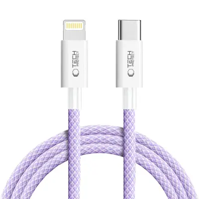 TECH-PROTECT KABEL ULTRABOOST LITE ZA LIGHTNING PD27W/3A 200CM MAUVE
