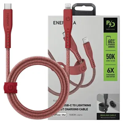 ENERGEA PRETOČNI KABEL USB-C ZA LIGHTNING C94 MFI 1.5M 60W 3A PD HITRO POLNJENJE