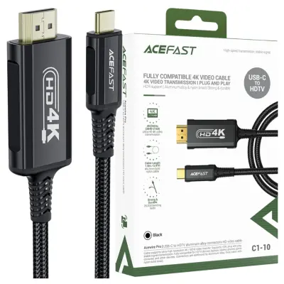 ACEFAST USB-C HDMI KABEL 4K 60HZ HDR 1.8M ZA TV MONITOR