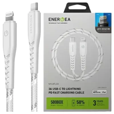 ENERGEA KABEL USB-C ZA LIGHTNING C94 MFI 1,5M BEL HITRO POLNJENJE