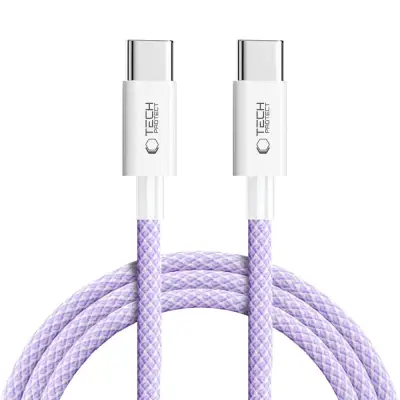 TECH-PROTECT ULTRABOOST LITE KABEL TIP-C PD 60W 3A 200CM MAUVE