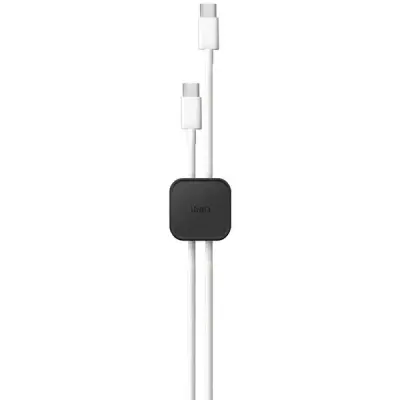 UNIQ ORGANIZATOR ZA KABLE SAMOLEPILNI SET 8 KOS TEMNO SIV ZA USB KABLE
