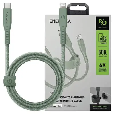 ENERGEA PRETOČNI KABEL USB-C NA LIGHTNING C94 MFI 1.5M ZA IPHONE 60W 3A PD