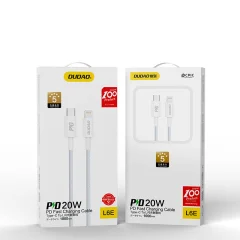 Kabel za hitro polnjenje iPhone USB-C - Lightning PD 20W 1m bel