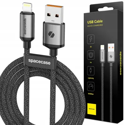SPACECASE USB-C KABEL ZA LIGHTNING 1M 3A ZA IPHONE 11 12 13 14