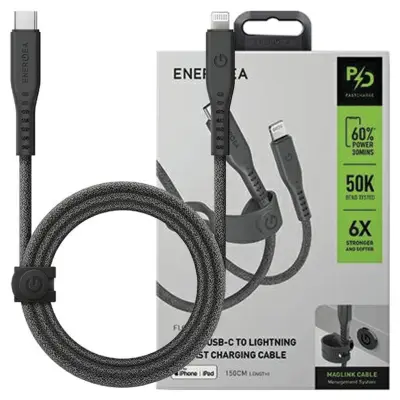 ENERGEA PRETOČNI KABEL USB-C NA LIGHTNING C94 MFI 1.5M ZA IPHONE 60W 3A PD