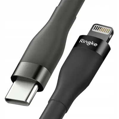 RINGKE KABEL USB-C ZA LIGHTNING 1.2M 20W 480MB/S ČRN KABEL