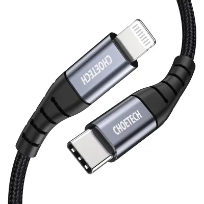 Kabel za iPhone MFi USB-C - Lightning 480Mb/s 3A 2m črn