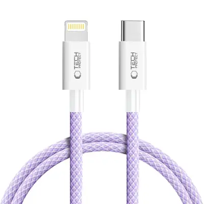 TECH-PROTECT ULTRABOOST LITE KABEL ZA LIGHTNING PD27W/3A 100CM MAUVE ZA IPHONE