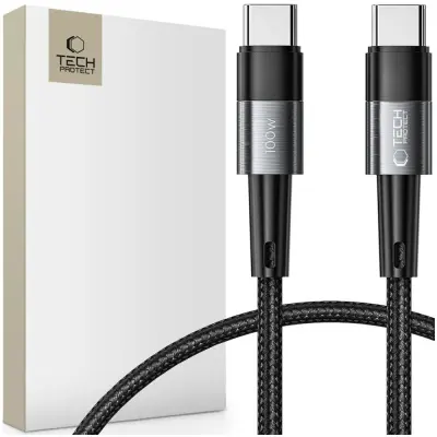 TECH-PROTECT KABEL USB-C TYPE-C PD100W 5A 25CM HITRI POLNILEC SIV