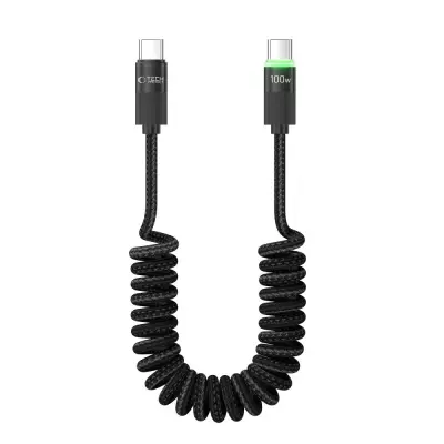 TECH-PROTECT UB20T ULTRABOOST KABEL TIP-C PD100W/5A 180CM ČRN