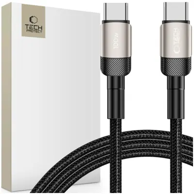TECH-PROTECT ULTRABOOST EVO KABEL TIP-C PD100W/5A 200CM TITANIJ