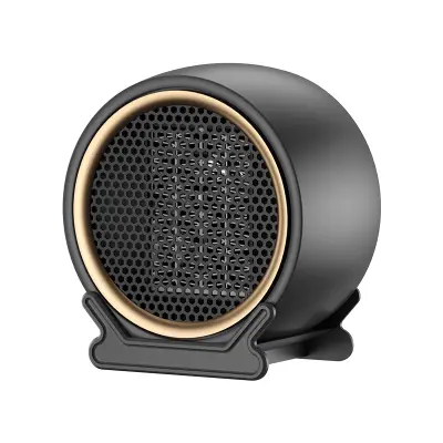 Električni ventilatorski grelnik, PTC 1200 W tihi grelnik prostorov, 2 nastavitvi toplote, varčevanje z energijo, tiho,  (črna, 17,3*10,8*18 cm)