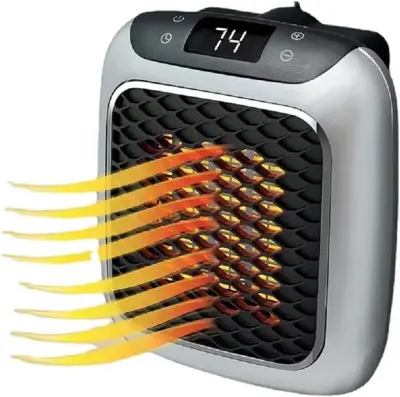 800 W ventilatorski grelnik – prenosen, daljinski upravljalnik, za pisarno in spalnico