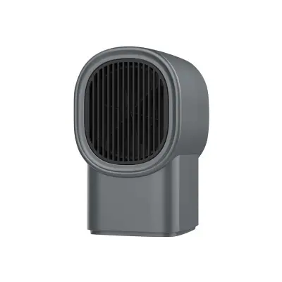 Ventilatorski grelnik z nizko porabo energije, mini električni grelec, grelec je zelo primeren za dom in pisarno (siv, 10*10*17 cm)