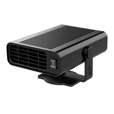 Grelec za avto, prenosni ventilator 2 v 1 z vžigalnikom, odmrzovanjem, odmogljevanjem