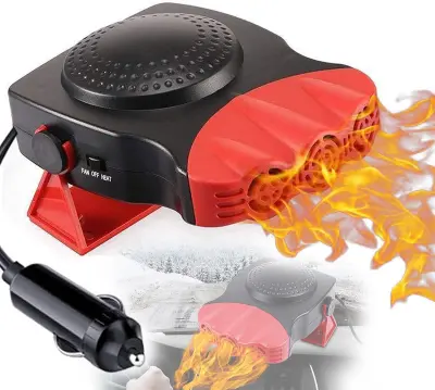 Avtomobilski grelec, 2 v 1 Hitro hlajenje/gretje Cigaretni vžigalnik Avtomobilski ventilator za vozila Hitro ogrevanje zraka