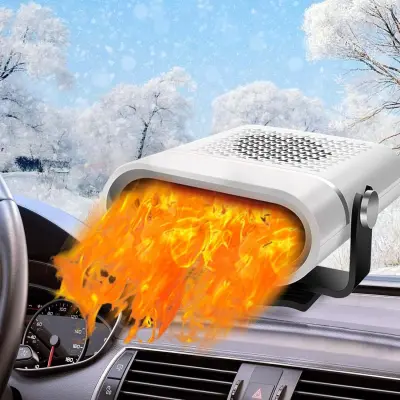 Prenosni avtomobilski grelni ventilator - odmrzovalnik vetrobranskega stekla avtomobila - vtič za cigaretni vžigalnik
