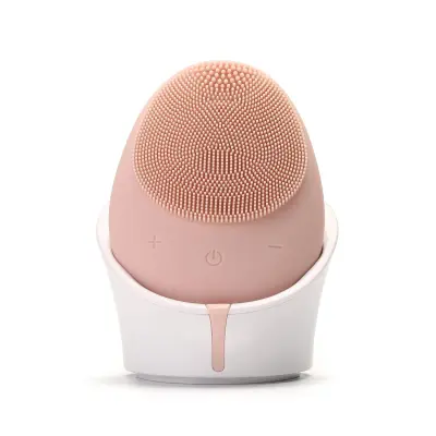 Sonic Facial Cleansing Brush Massager: polnilna električna silikonska krtača za piling obraza