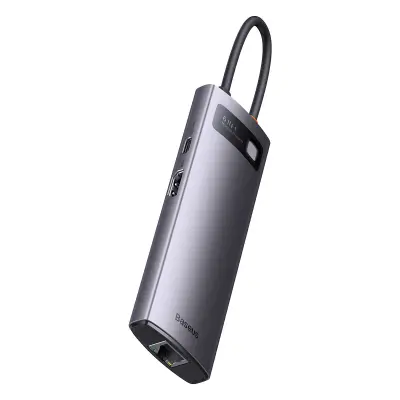 StarJoy HUB 6v1 USB-C 3xUSB HDMI RJ45 PD siv
