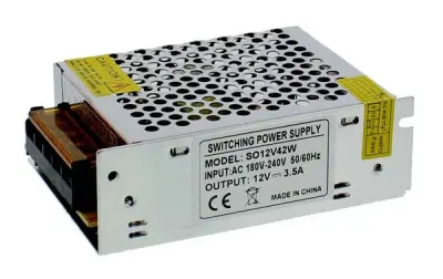 Napajalnik IP20, ind. kovi.ohišje 12V - 3,5A - 42W, 1 izvod
