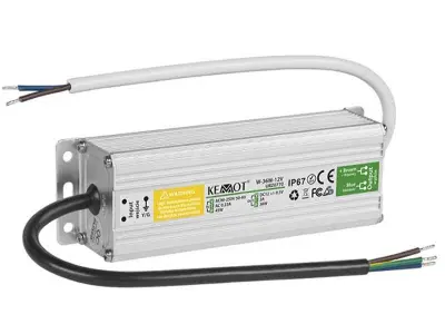 Napajalnik vodoodporen IP67 ALU ohišje 12V 3A 36W, 1 izvod