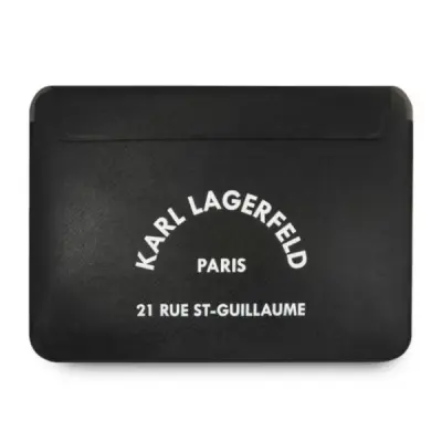 KARL LAGERFELD SLEEVE KLCS133RSGSFBK 13 CZARNY/BLACK SAFFIANO RSG