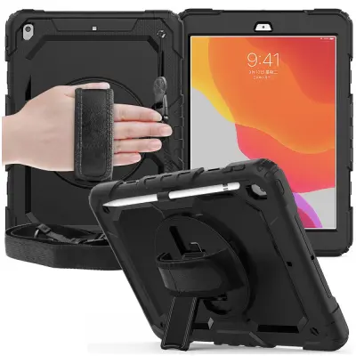 OVITEK OVITEK TECH-PROTECT SOLID360 ZA IPAD 10.2 7 / 8 / 9 2019-2021 ČRN