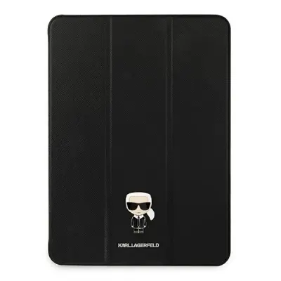 KARL LAGERFELD KLFC11OKMK IPAD 11 PRO 2021 BOOK COVER CZARNY/BLACK SAFFIANO KARL ICONIC