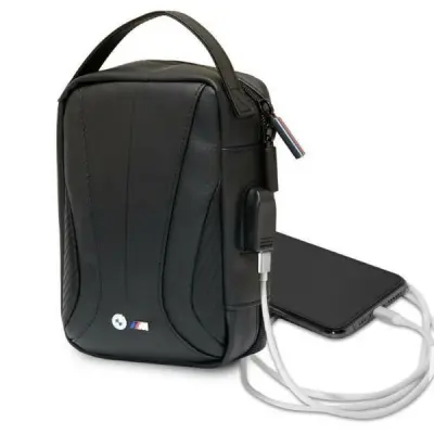 BMW CARBON & PERFORATED ORGANIZER BAG, ČRNA, POKROV ZA KOVČEK ZA AVTO