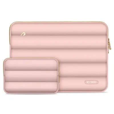 OVITEK PUFFY TECH-PROTECT ZA PRENOSNIK 13-14 INČ ZA MACBOOK, OVITEK DUSTY ROSE