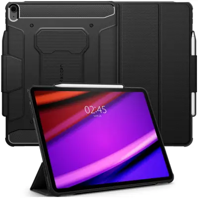 SPIGEN RUGGED ARMOR PRO OVITEK ZA IPAD AIR 13 2024 ČRN