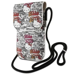 HELLO KITTY USNJENA TORBICA GRAFFITI CORD BEŽ TELEFONSKI KABEL