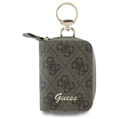 GUESS CASE TORBICA ZA KABLE RJAVA RJAVA 4G TRIKOTNIK