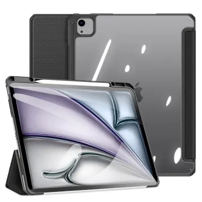 DUX DUCIS TOBY ETUI S PREKLOPOM IN STOJALOM ZA IPAD AIR 13" 2024 / IPAD PRO 12.9" 2018-2022 - ČRN