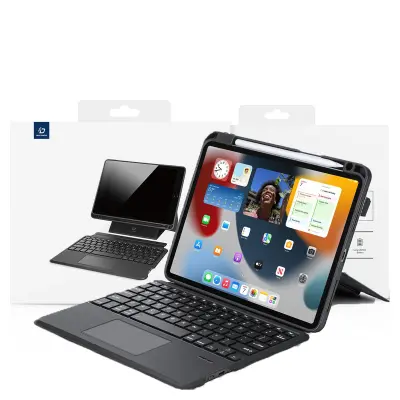 DUX DUCIS DK SERIES BLUETOOTH TORBICA S TIPKOVNICO ZA APPLE IPAD 10 (2022) - ČRNA