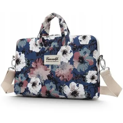 CANVASLIFE AKTORSKA TORBA ZA PRENOSNIK 15-16 INCH BLUE CAMELLIA OVITEK