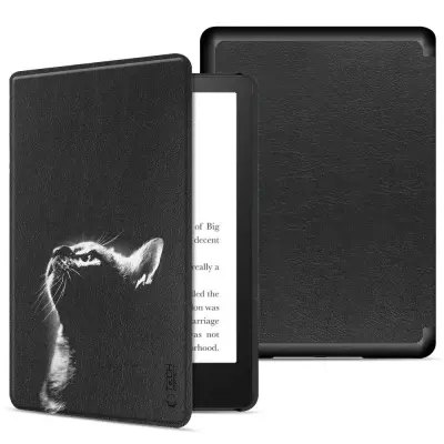 OVITEK ZA OVITEK TECH-PROTECT SMARTCASE ZA KINDLE 11 12 2022-2024 ČRNA MAČKA